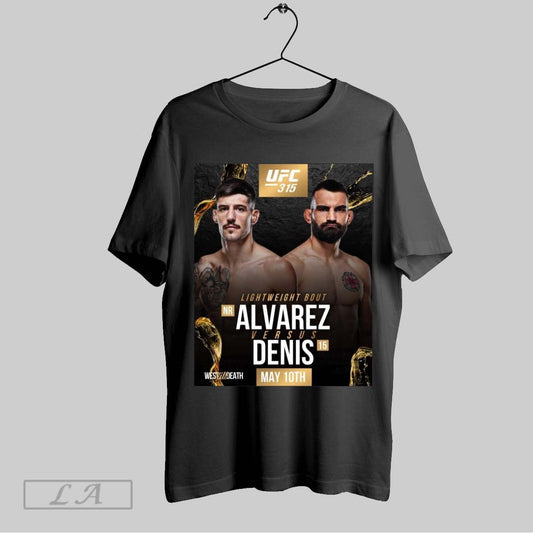 Original Poster Ufc 315 Lightweight Bout Joel Alvarez Vs T Shirt Sweatshirt Tee Shirt