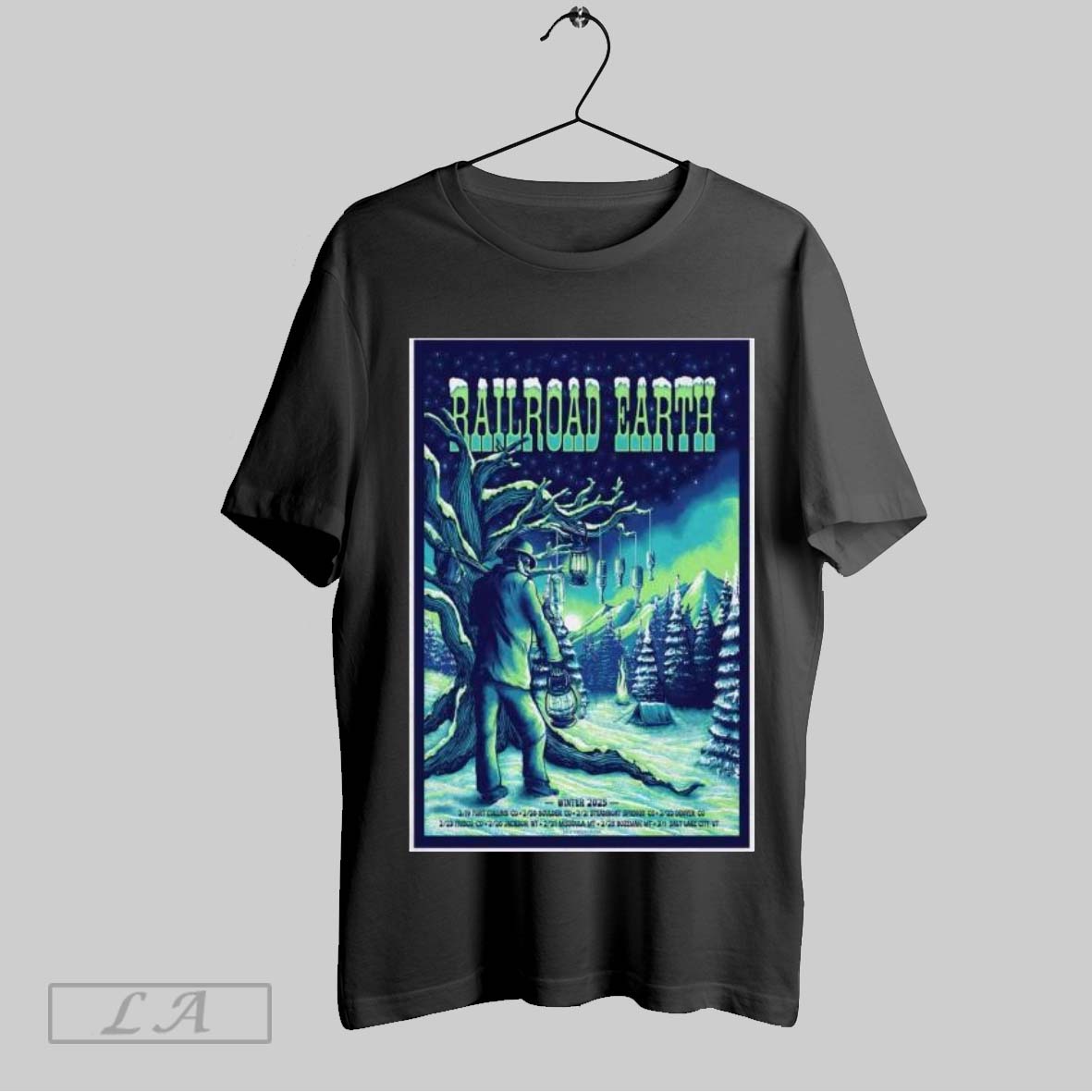 Original Railroad Earth Winter Tour 2025 Poster T Shirt Sweatshirt Tee Shirt