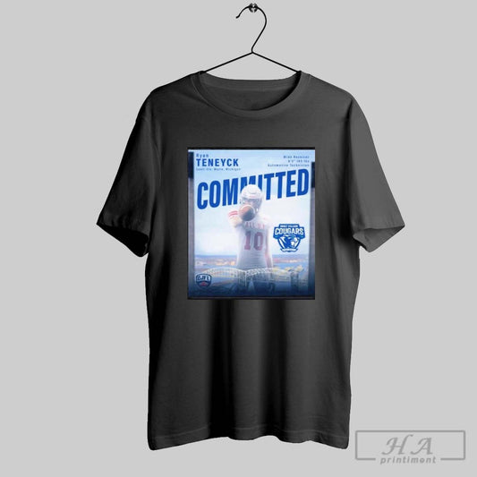 Original Ryan Teneyck Sault Ste Marie Michigan Wide Receiver 6 2 165 Lbs Automotive Technician Committed Sault College Cougars Football Poster T Shirt