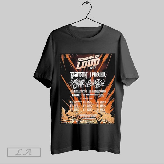 Original Summer Of Loud Festival 2025 North America Tour Featuring Line Up T Shirt Sweatshirt Hoodie Shirt