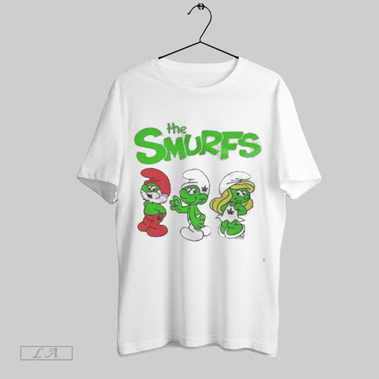 Original The Smurfs Papa Smurf And Hefty Smurf And Smurfette St Patricks Day T Shirt Sweatshirt Hoodie Shirt