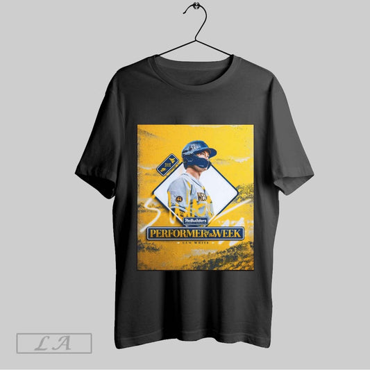 Original West Virginia Mountaineers Baseball Sam White Performer Of The Week Rebuilders Commercial Restoration Poster T Shirt Sweatshirt Hoodie Shirt