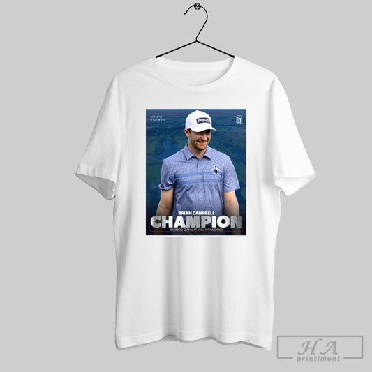 Pga Tour Brian Campbell Champion Maiden Victory Mexico Open At Vidantaworld Poster T Shirt