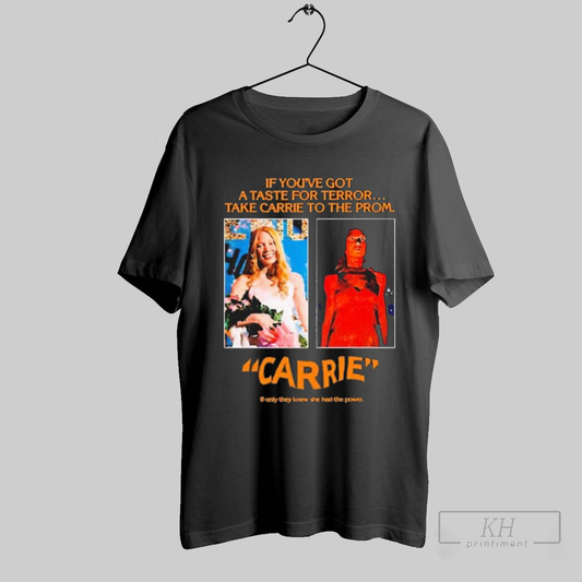Pedro Pascal Wearing Jw Anderson Black Carrie Poster 1976 Shirt T Shirt