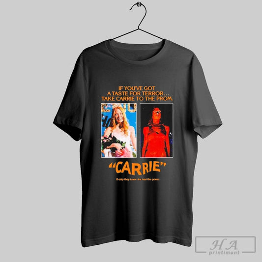 Pedro Pascal Wearing Jw Anderson Black Carrie Poster 1976 Shirt