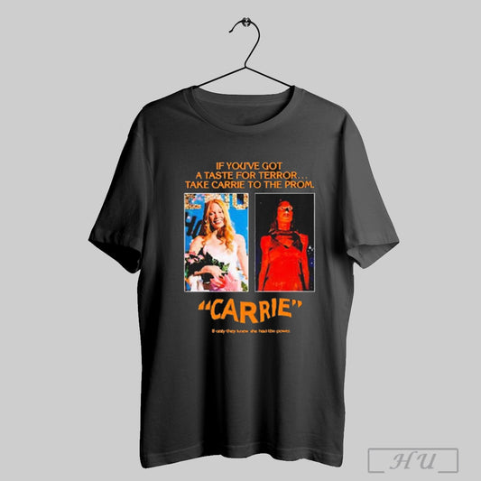 Pedro Pascal Wearing Jw Anderson Black Carrie Poster 1976 T Shirt Sweatshirt