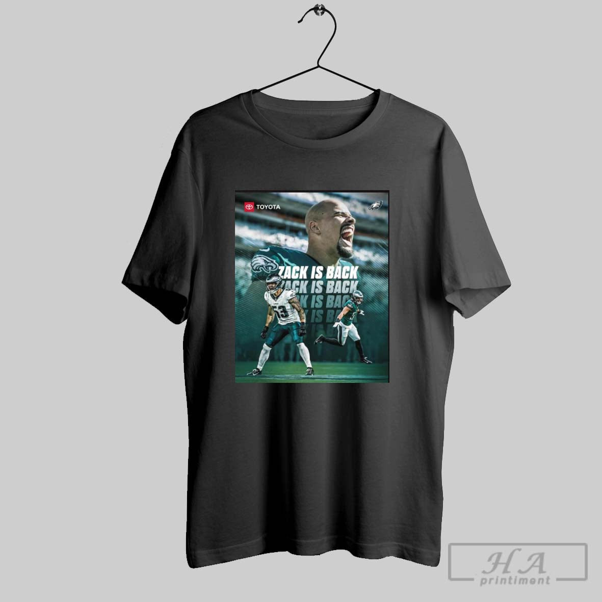 Philadelphia Eagles Agreed To Terms To Sign Zack Baun To A Three Year Deal Through 2027 Zack Is Back Poster T Shirt