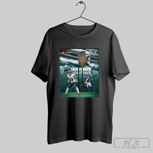 Philadelphia Eagles Agreed To Terms To Sign Zack Baun To A Three Year Deal Through 2027 Zack Is Back Poster T Shirt