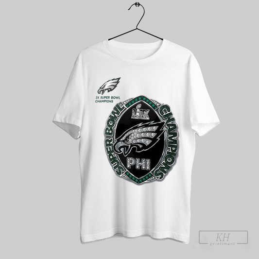 Philadelphia Eagles Philly 2x Super Bowl Lix Champions Multi Champs Ring T Shirts T Shirt Sweatshirt Cutom Poster Coffee Mugs Ornaments