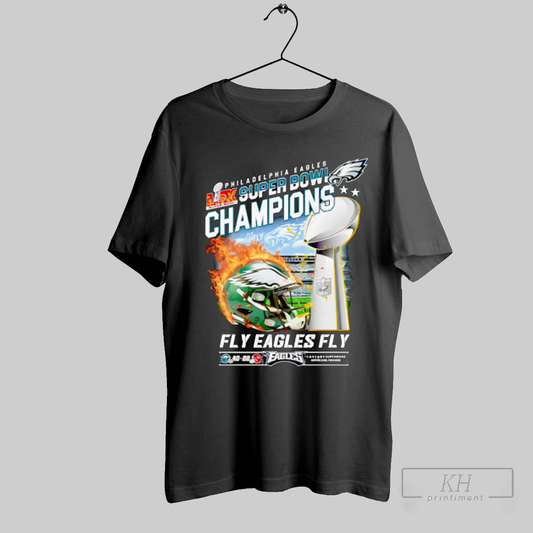 Philadelphia Eagles Super Bowl Champions Fire Helmet Shirt T Shirt Sweatshirt Cutom Poster Coffee Mugs Ornaments