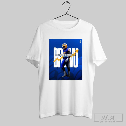 Pitt Panthers Football Francis Brewu Highest Graded True Freshman Dt 75 0 Grade On Pff Poster T Shirt