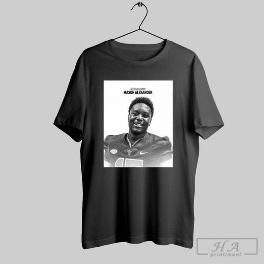 Pitt Panthers Rip In Loving Memory Mason Alexander Of A Cherished Son Friend And Teammate Poster T Shirt