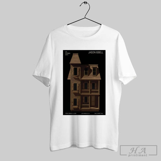 Poster An Evening With Jason Isbell Friday March 14 2025 Walt Disney Hall Los Angeles Ca Tour T Shirt