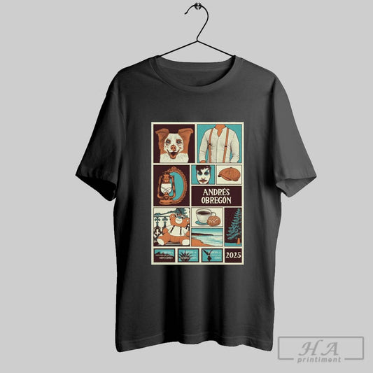 Poster Andres Obregon February 2025 Shows 2 8 Escenario Gnp Seguros Monterrey T Shirt