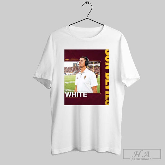 Poster Arizona State Sun Devils Football Have Elevated Brady White To The Assistant Wide Receivers Coach T Shirt