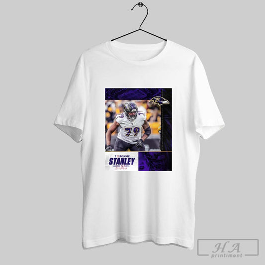 Poster Baltimore Ravens Football Nfl Have Agreed With Ronnie Stanley On A Contract Extension Signature T Shirt
