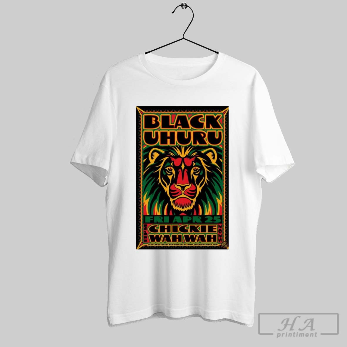 Poster Black Uhuru Chickie Wah Wah In New Orleans La February 25 2025 T Shirt