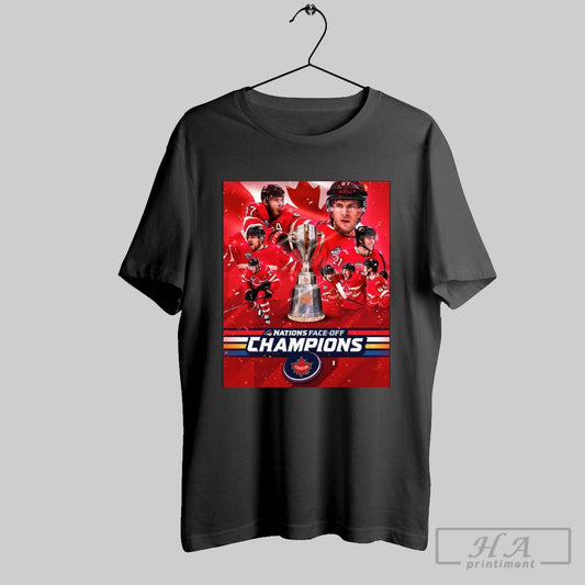 Poster Canada Hockey 2025 4 Nations Face Off Champions T Shirts