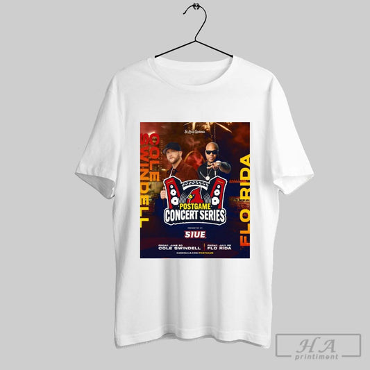 Poster Cardinals Postgame Concert Series Catch Cole Swindell Flo Rida Live On Field Busch Stadium 2025 T Shirt