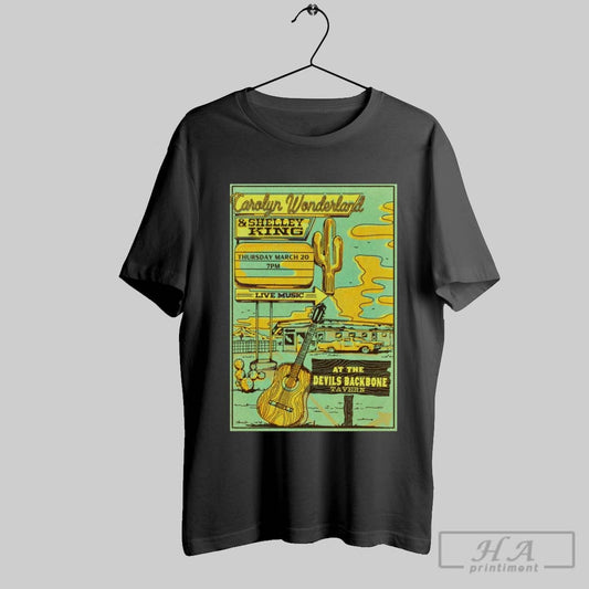 Poster Carolyn Wonderland And Shelley King March 20 2025 Fischer Ga Tour T Shirt
