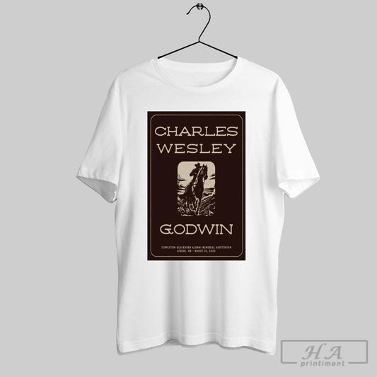 Poster Charles Wesley Godwin Athens Oh March 25th 2025 Tour Templeton Blackburn Alumni Memorial Auditorium T Shirt