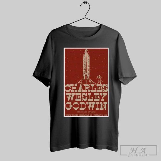 Poster Charles Wesley Godwin February 14 2025 Uptown Theater Minneapolis Mn T Shirt