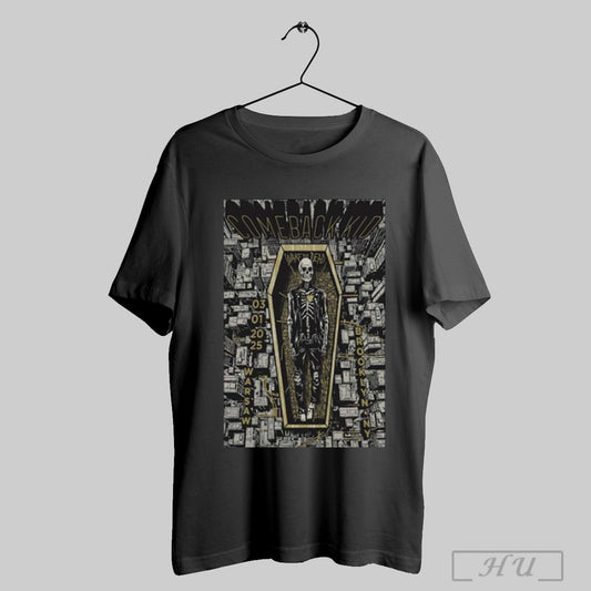 Poster Comeback Kid Wake The Dead March 1 2025 Brooklyn Ny T Shirt Sweatshirt