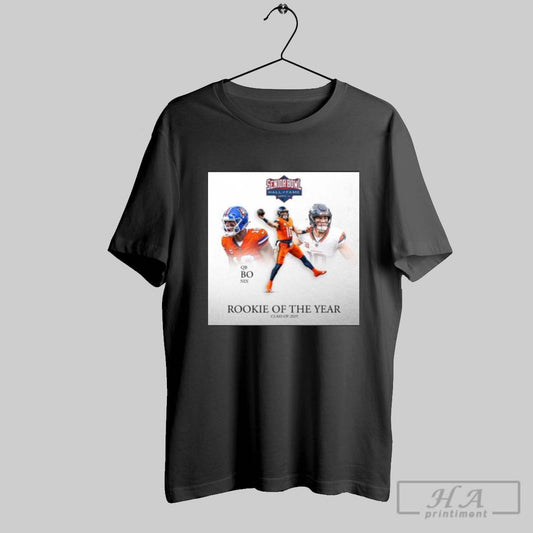 Poster Congrats To Former Oregon Auburn Qb Bo Nix On Being Named As The Senior Bowl Co Offensive Rookie Of The Year T Shirt