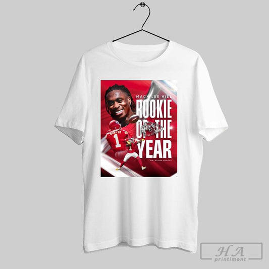 Poster Congratulations Mack Lee Hill Rookie Of The Year Award Xavier Worthy Kansas City Chiefs Nfl T Shirt