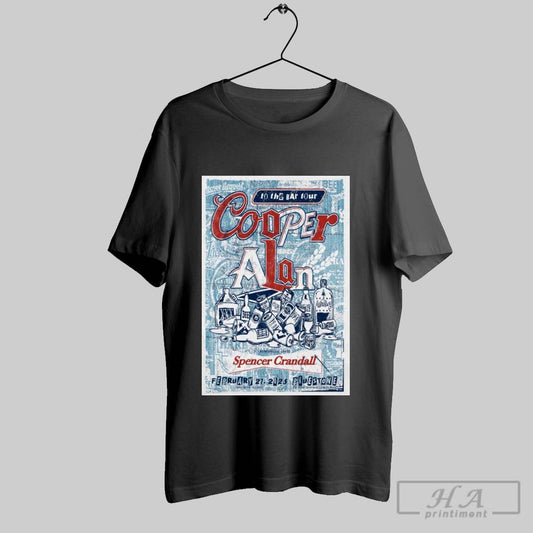 Poster Cooper Alan Spencer Crandall To The Bar Tour Columbus Oh Feb 27 2025 T Shirt