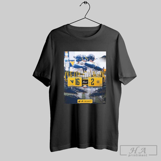Poster Cue Country Roads West Virginia Mountaineers Baseball Win 16 2 Kennesaw State Owls Final Score T Shirt