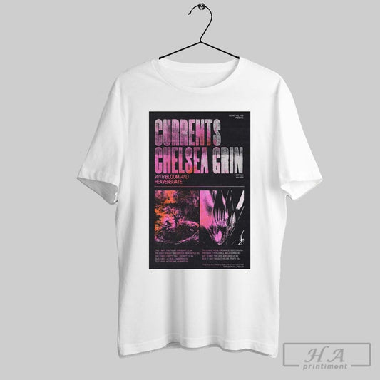 Poster Currents Chelsea Grin With Bloom And Heavensgate Australia May 2025 Tour T Shirt