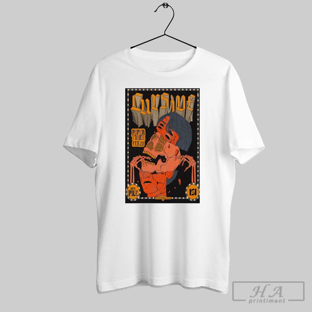 Poster Cursive Paper Tiger In San Antonio Tx 2 20 2025 T Shirts