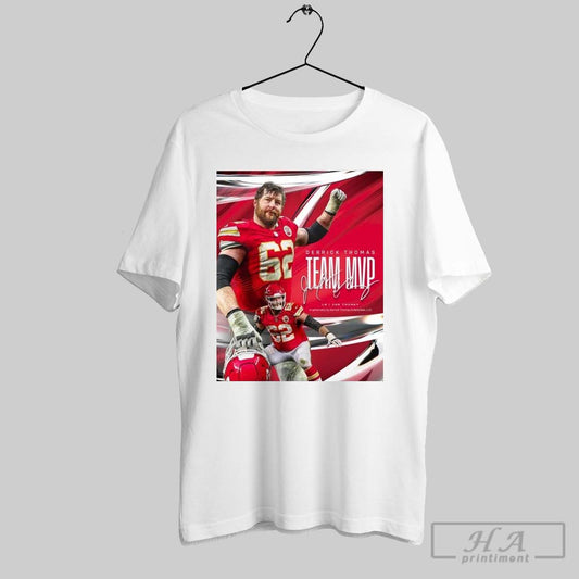 Poster Derrick Thomas Team Mvp Award Goes To Joe Thuney Kansas City Chiefs Nfl Signature T Shirt