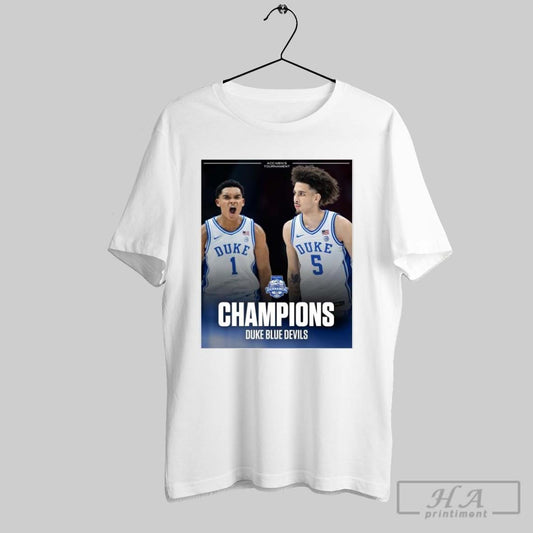 Poster Duke Blue Devils Mens Basketball Are Acc Champions 23rd Acc Title In Program History 2025 T Shirt