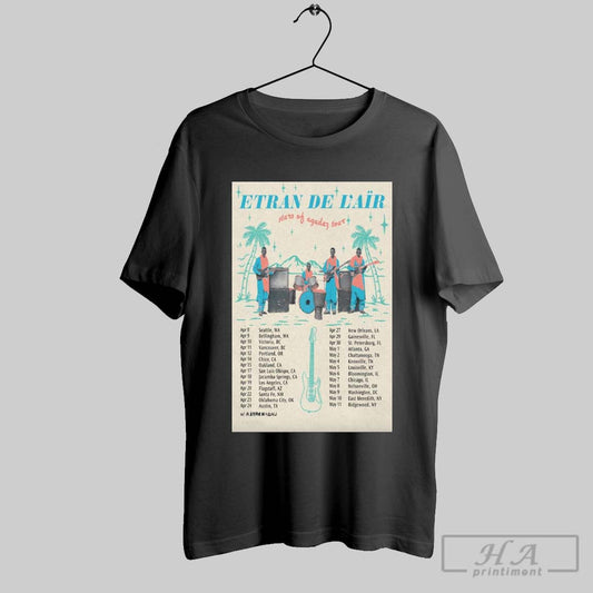 Poster Etran De Lair Stars Of Agadez North America 2025 Tour Apr 8 Seattle Wa Apr 9 Bellingham Wa T Shirt