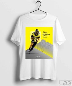 Poster Game 12 Rivalry Showdown Oregon Ducks vs. Washington Huskies Sat November 30 Autzen Stadium t-shirt