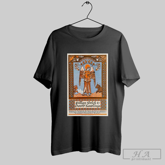 Poster Gillian Welch And David Rawlings West Coast Woodland Tour 2025 Feb 28th Santa Fe T Shirt