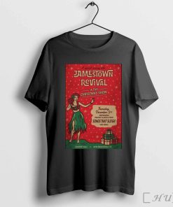 Poster Jamestown Revival A Tiki Christmas Show On Dec 5 2024 in New Braunfels TX T-shirt
