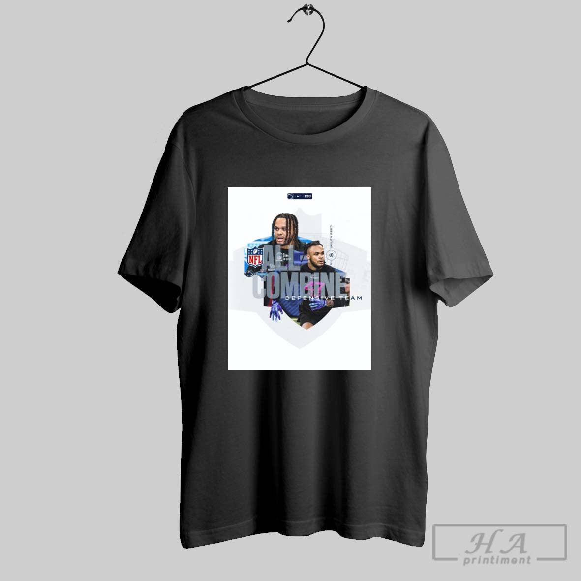 Poster Jaylen Reed Penn State Nittany Lions Football Nfl All Combine Defensive Team 2025 T Shirt