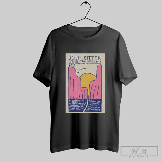 Poster Josh Ritter Special Trio Shows With Mark Erelli And Zachariah Hickman 2025 3 7 Kingston Ny Assembly T Shirt