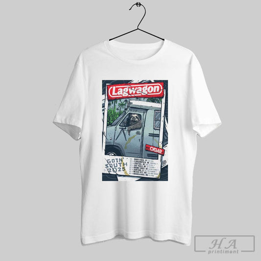Poster Lagwagon Latin America Goin South 2025 Event Oct 7 Montevideo Uy Live Era Oct 9 Florianopolis Br T Shirt