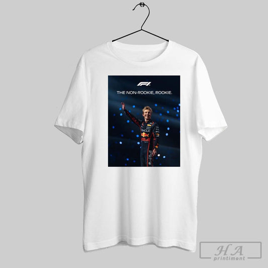 Poster Liam Lawson The Noon Rookie Rookie Formula 1 First Full Season 2025 T Shirt