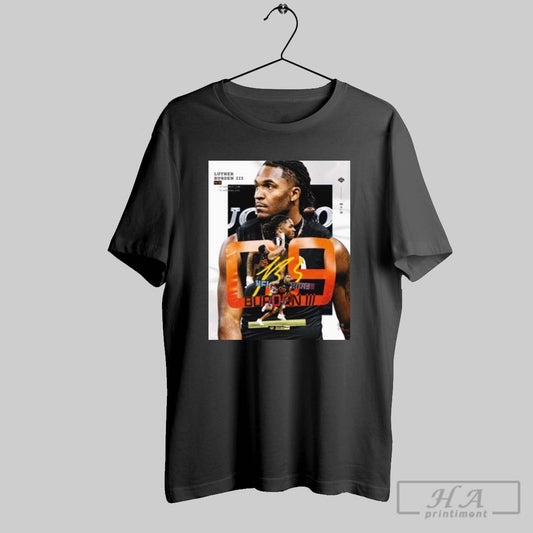 Poster Luther Burden Lll Wr Missouri Tigers Football 10 Yard Split 1 55 40 Yard Dash 4 41 Nfl Scouting Combine 2025 Signature T Shirt