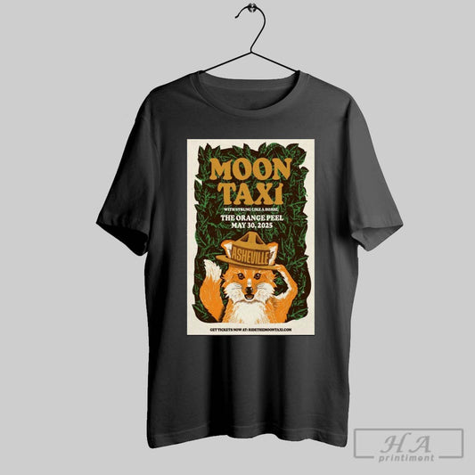 Poster Moon Taxi With Strung Like A Horse The Orange Peel Asheville Nc May 30 2025 Tour T Shirt