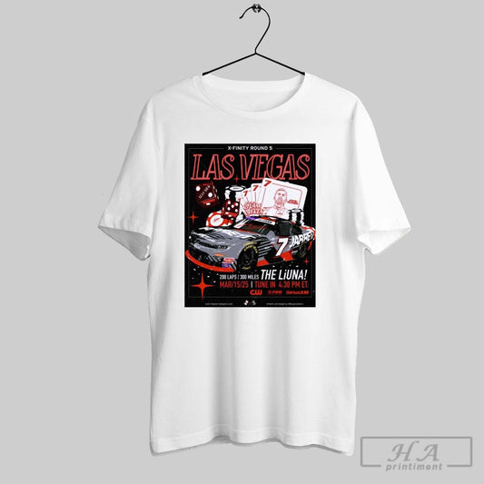 Poster Nascar X Finity Round 5 Las Vegas Motor Speedway Justin Allgaier Team Seven Mar 15 2025 T Shirt