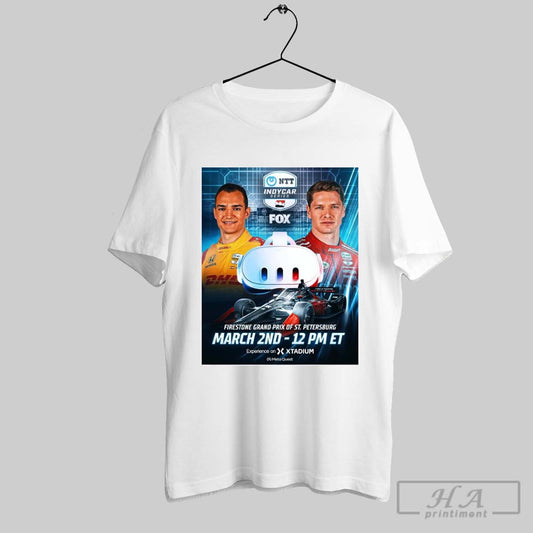 Poster Ntt Indycar Series Firestone Grand Prix Of St Petersburg March 2nd 2025 Xtadium T Shirt