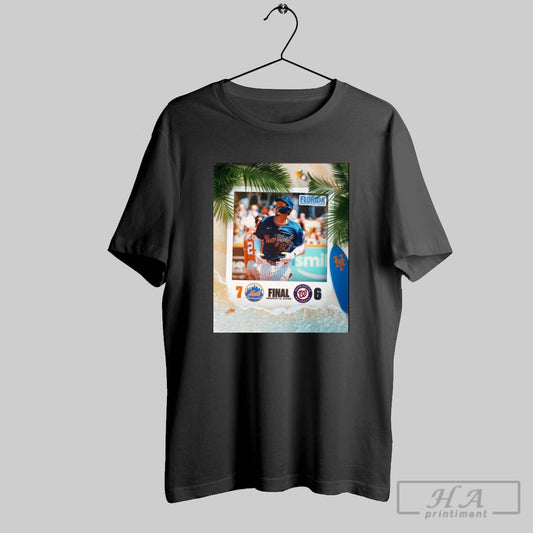 Poster New York Mets Baseball Win 7 6 Washington Nationals Final Score Mar 9 2025 Mlb Spring T Shirt