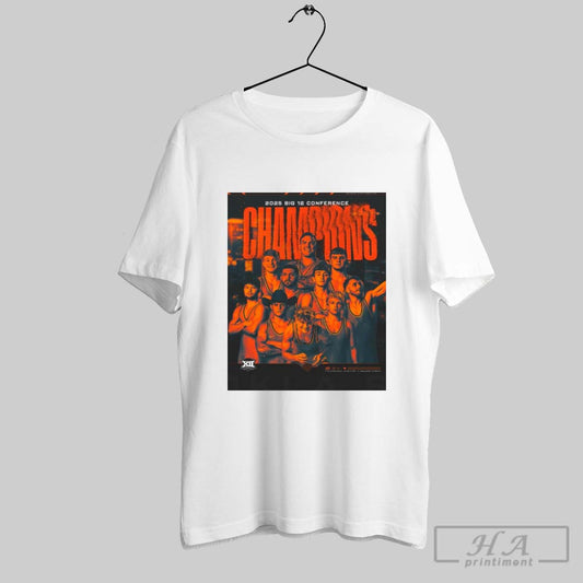 Poster Oklahoma State Cowboys Are 2025 Big 12 Wrestling Conference Tournament Champions March 8 9 Tulsa T Shirt