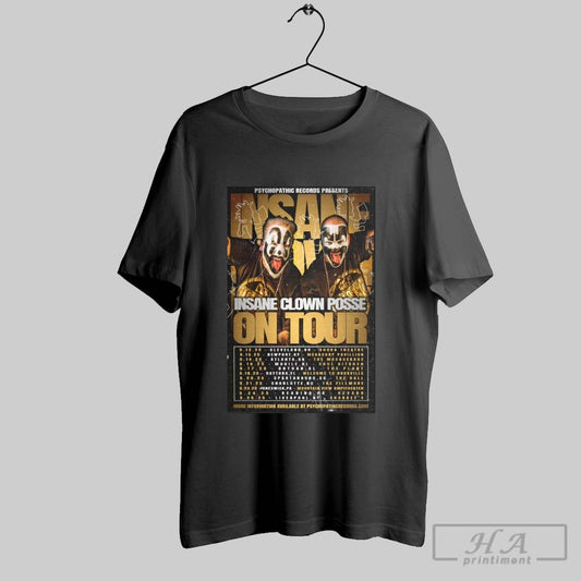 Poster Psychopathic Records Presents Insane Clown Posse On Tour 5 12 25 Cleveland Oh Agora Theatre T Shirt